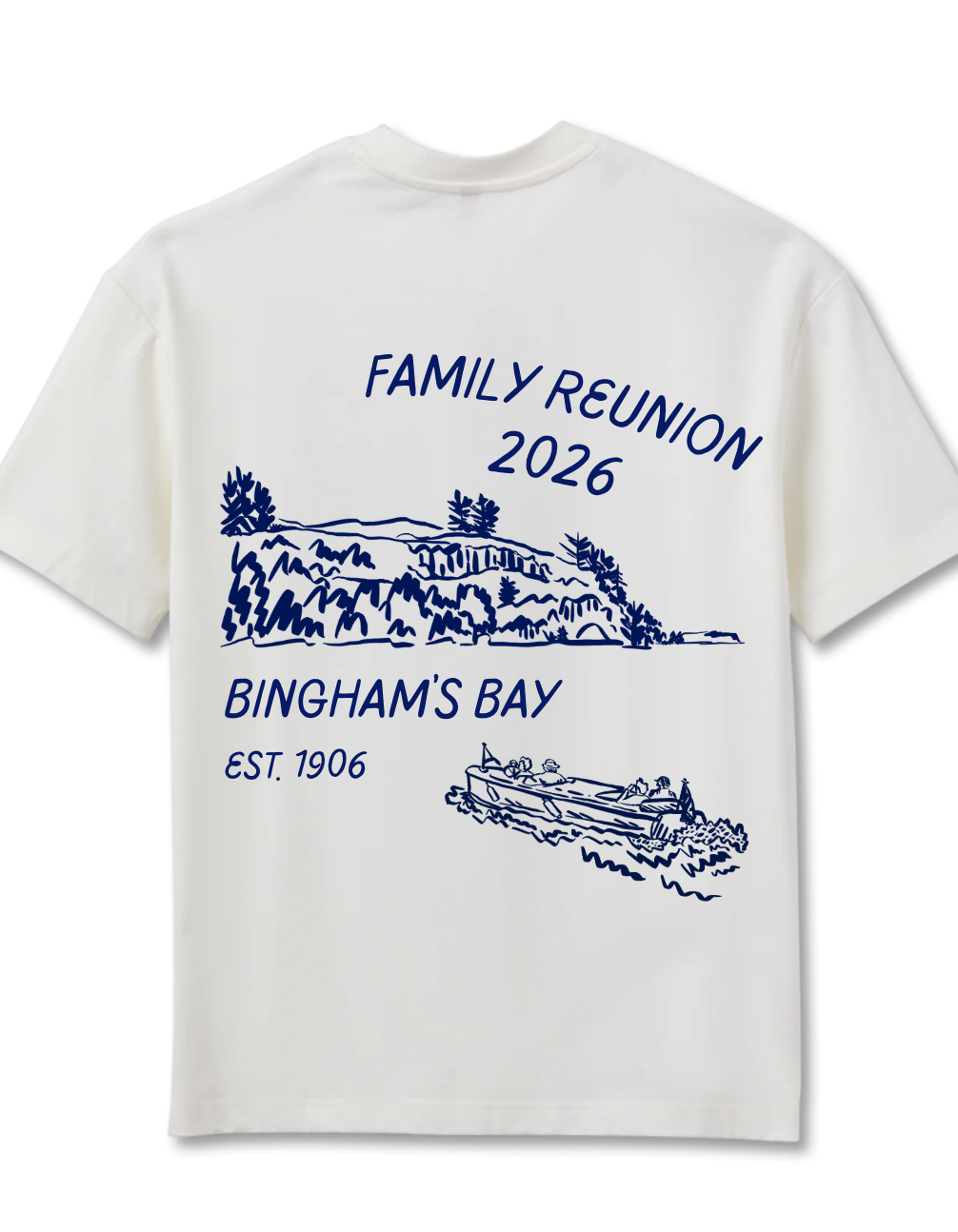 Reunion t-shirt back design